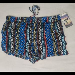 NWT Bebop tribal pattern shorts with pockets XL
